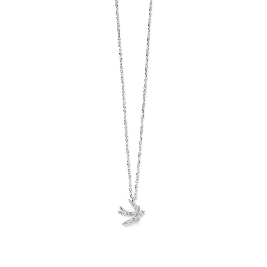 Necklaces & Pendants Ippolita | Ippolita Stardust Mini Pave Diamond Dove Pendant Necklace