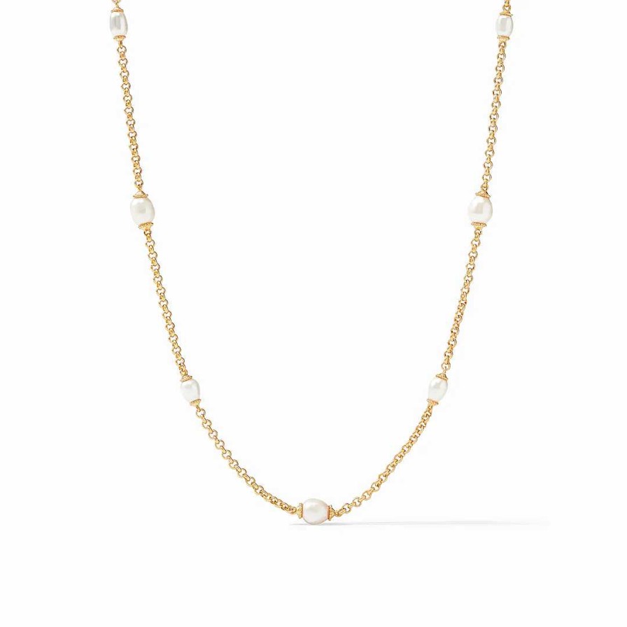 Necklaces & Pendants Julie Vos | Julie Vos Marbella Fresh Water Pearl Station Necklace