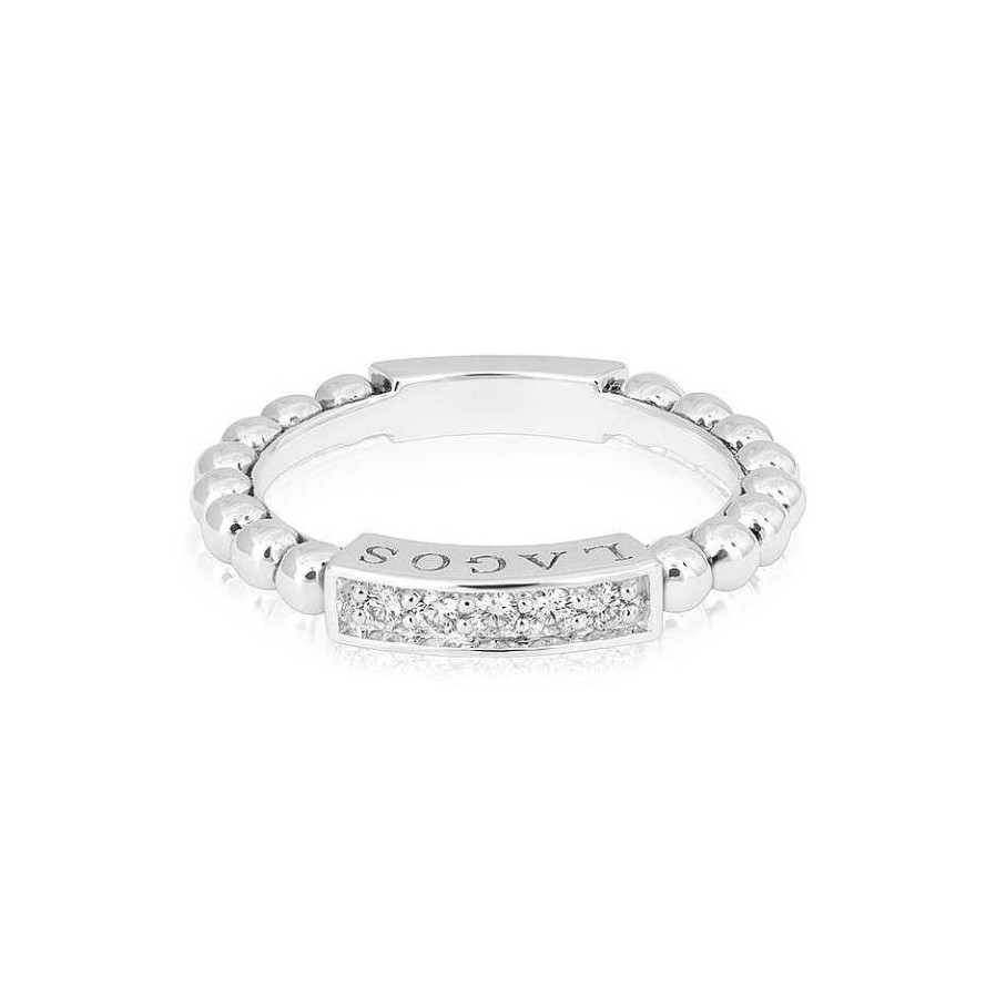 Fashion Rings Lagos | Lagos Caviar Spark Stacking Ring, Size 7