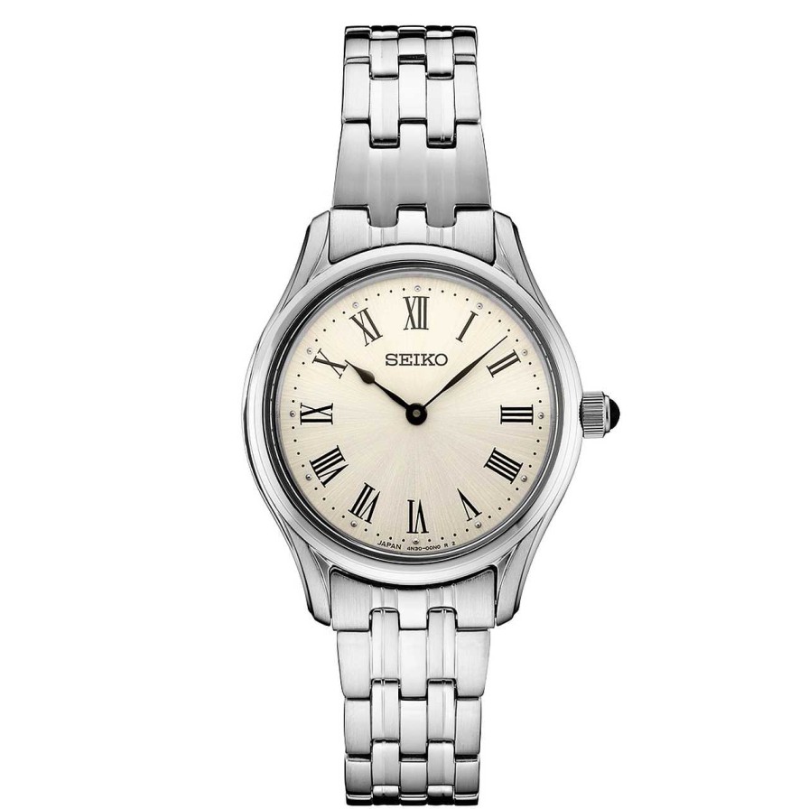 Watches Seiko | Seiko Essentials 29Mm Dress Watch With Champagne Dial