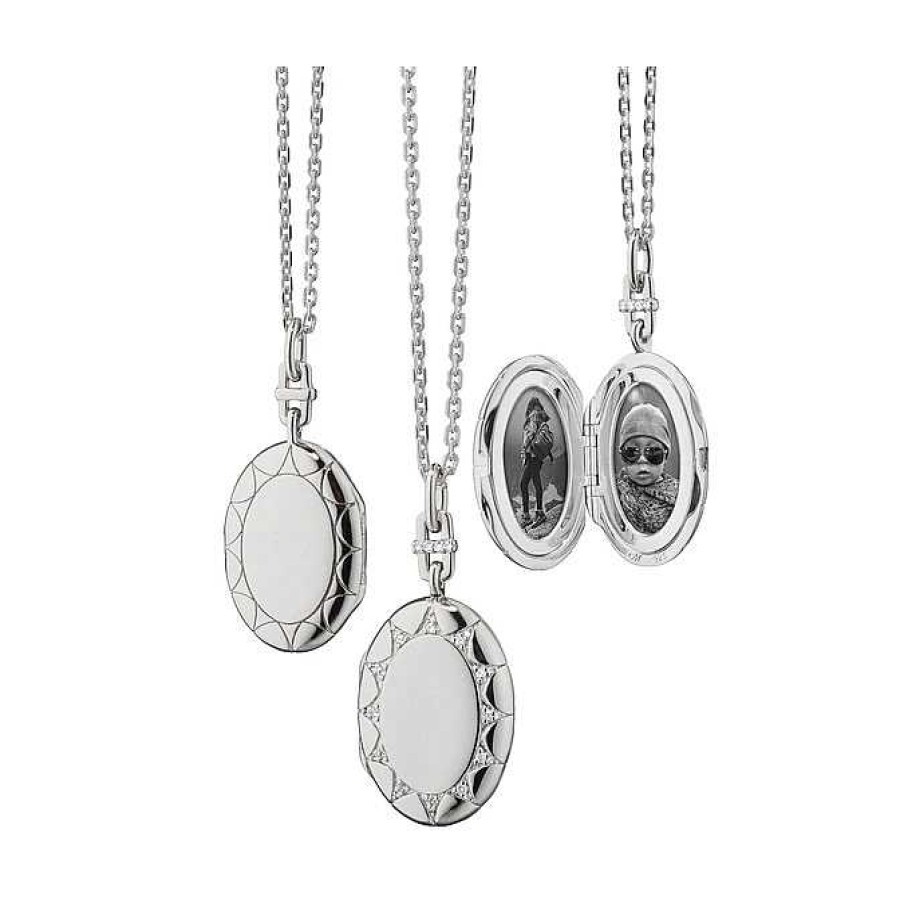 Lockets Monica Rich | Monica Rich Kosann Oval "Isabella" Locket Necklace