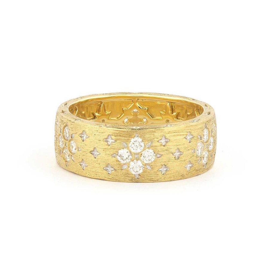 Fashion Rings Jude Frances | Jude France Moroccan Wide Band With 0.79Ct Of Diamonds