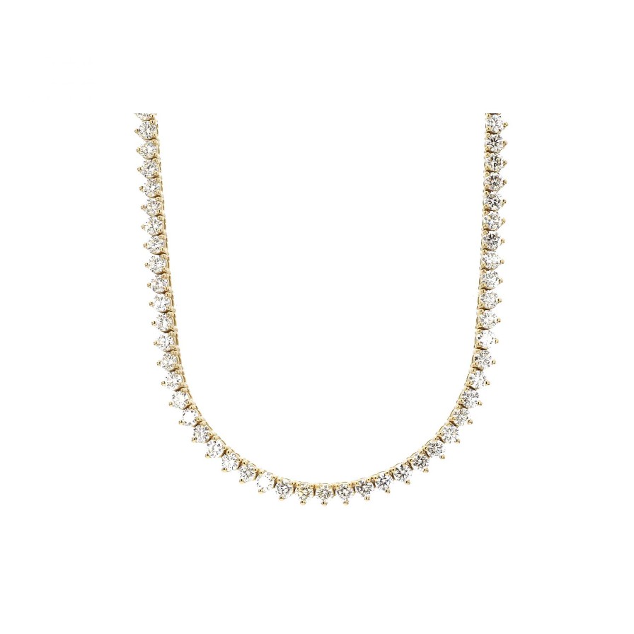 Necklaces & Pendants Bailey's Fine Jewelry | Yellow Gold 16 Diamond Tennis Necklace