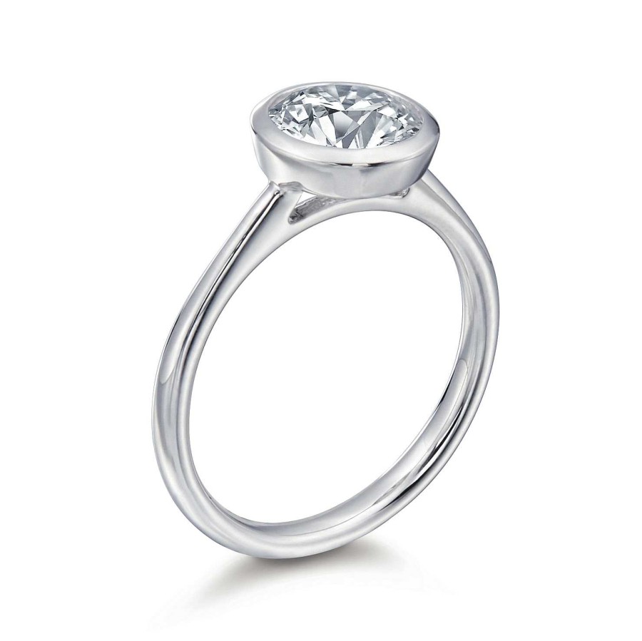 Engagement Rings Bailey's Fine Jewelry | Wallis Round Bezel Engagement Ring