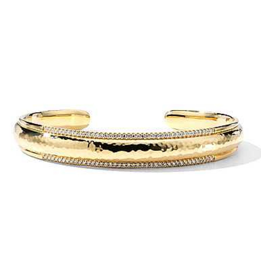 Bracelets & Bangles Ippolita | Ippolita Stardust Thin Goddess Cuff In 18K Gold