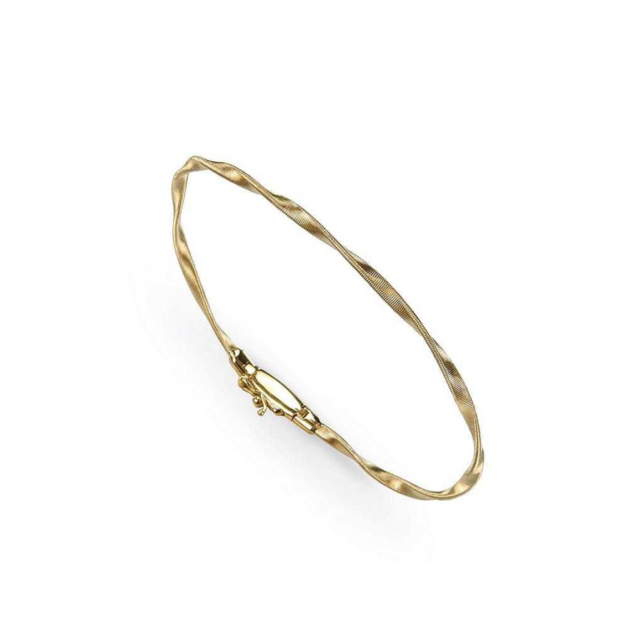 Bracelets & Bangles Marco Bicego | Marco Bicego Marrakech 18 Karat Yellow Gold Twisted Mesh Wire Bracelet