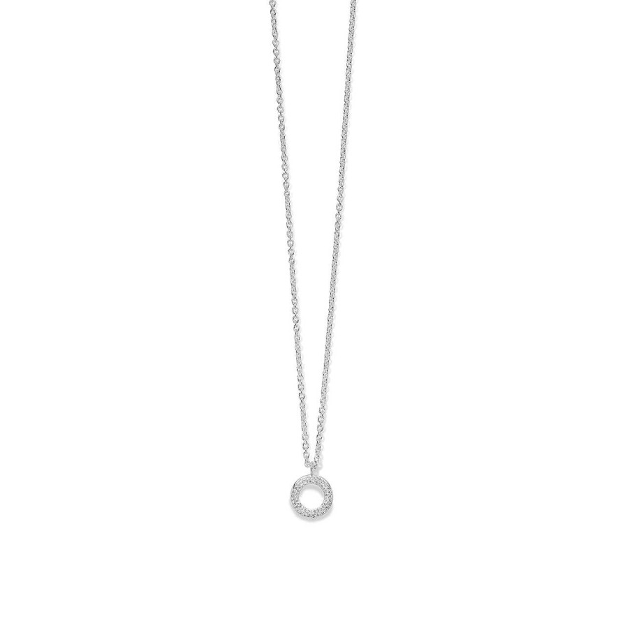 Necklaces & Pendants Ippolita | Ippolita Stardust Small Open Wavy Diamond Disc Pendant Necklace