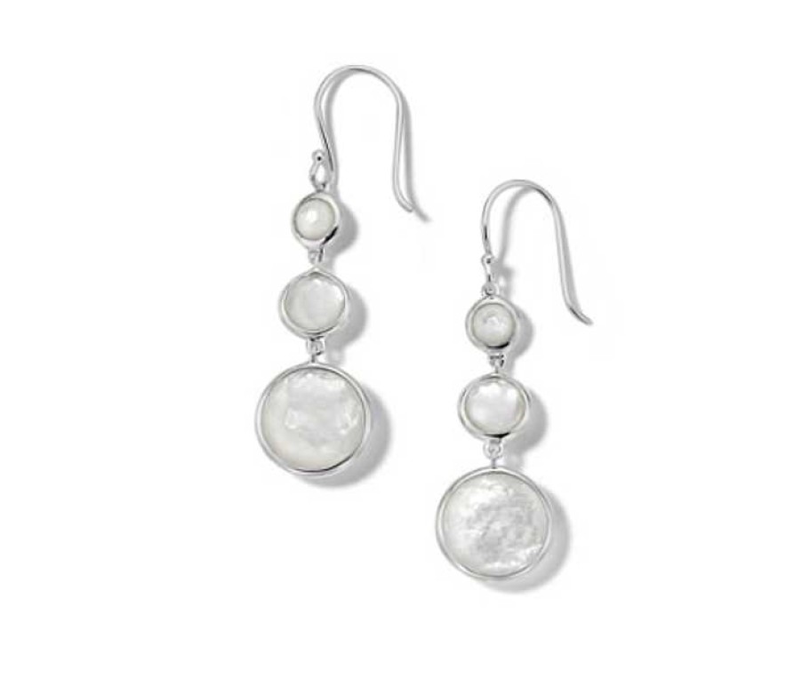 Earrings Ippolita | Ippolita Lollipop Sterling Silver Lollitini 3-Stone Drop Earrings In Mother-Of-Pearl