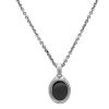 Necklaces & Pendants John Varvatos | John Varvatos Artisan Hematite Silver Pendant Necklace