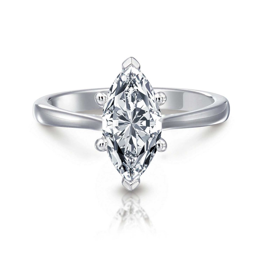 Engagement Rings Bailey's Fine Jewelry | Grace Marquise Solitaire Engagement Ring