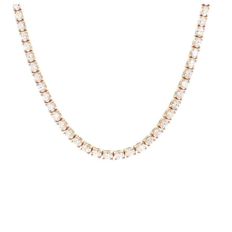 Necklaces & Pendants Bailey's Fine Jewelry | 16 Rose Gold Diamond Tennis Necklace