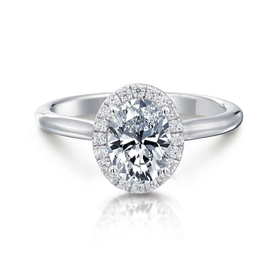 Engagement Rings Bailey's Fine Jewelry | Frida Oval Halo Engagement Ring