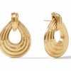 Earrings Julie Vos | Julie Vos 24Kt Gold Plate Havana Doorknocker Earring