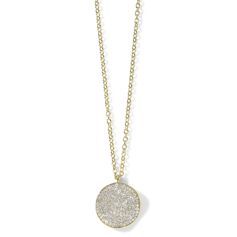 Necklaces & Pendants Ippolita | Ippolita Stardust Medium Flower Pave Diamond Disc Pendant Necklace