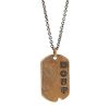 Necklaces & Pendants John Varvatos | John Varvatos Distressed Mixed Metal Dogtag Pendant Necklace