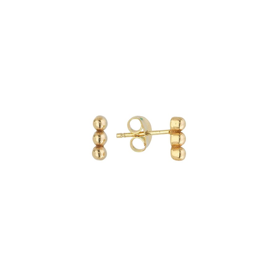 Earrings Bailey's Fine Jewelry | Triple Bead Stud Earring