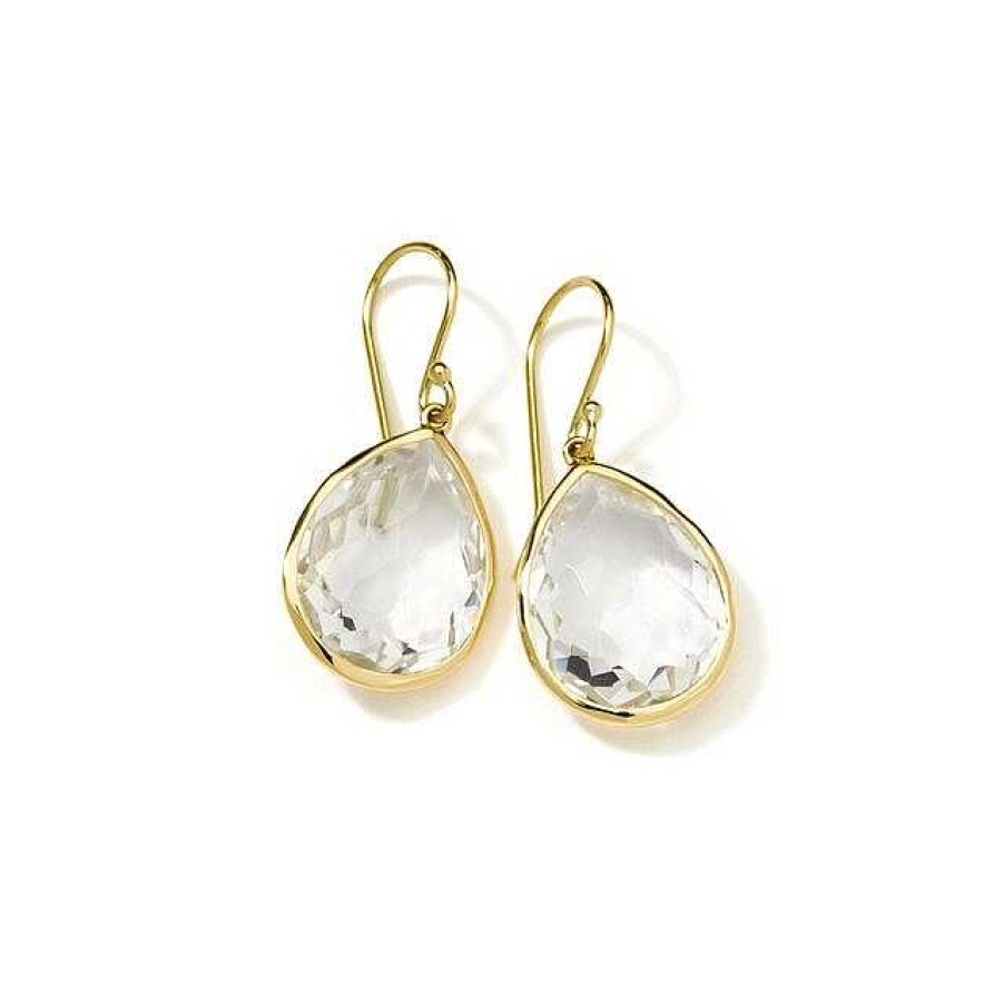 Earrings Ippolita | Ippolita Rock Candy Medium Teardrop Earrings In Rock Crystal