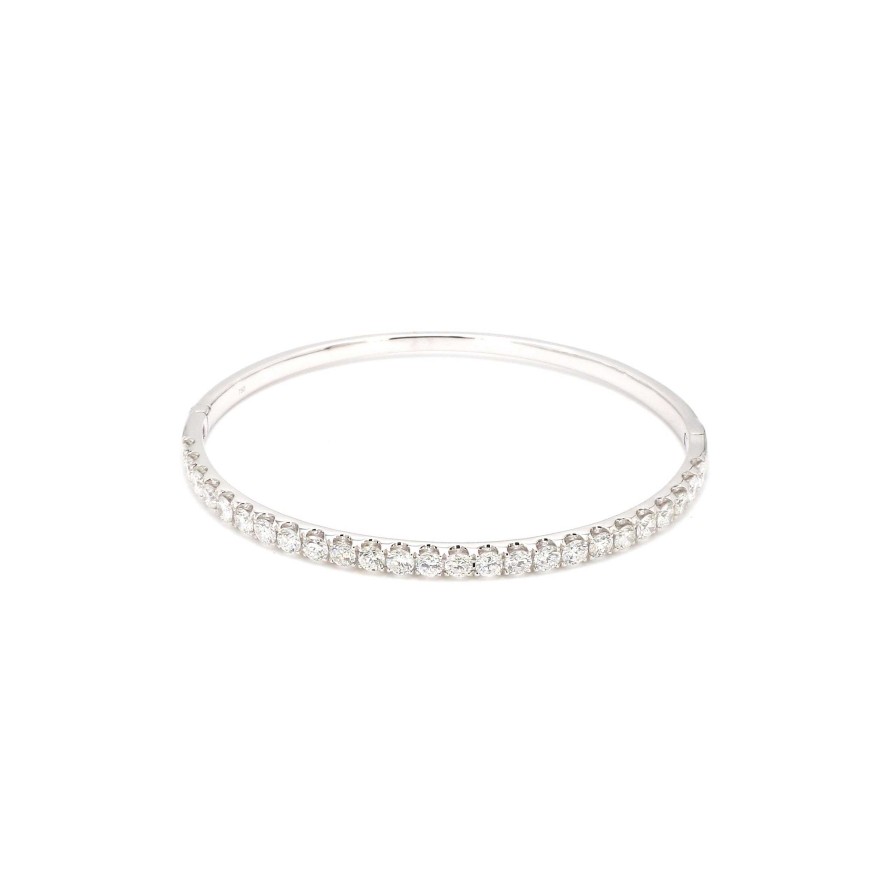 Bracelets & Bangles Bailey's Fine Jewelry | 3Ct Diamond Bangle Bracelet