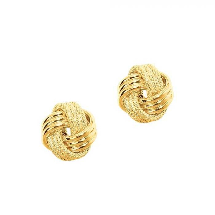 Earrings Bailey's Fine Jewelry | Knot Stud Earrings In 14K Yellow Gold