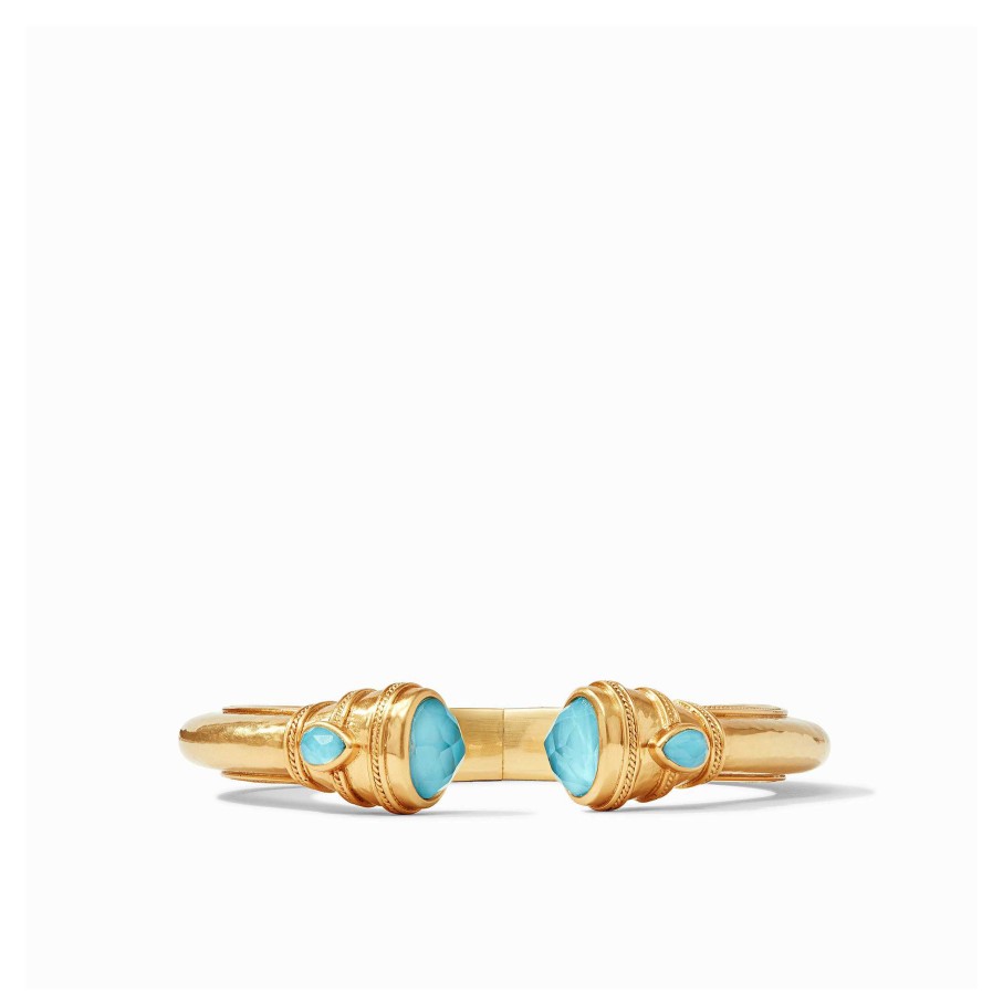 Bracelets & Bangles Julie Vos | Julie Vos Classic Demi Cuff In Iridescent Bahamian Blue