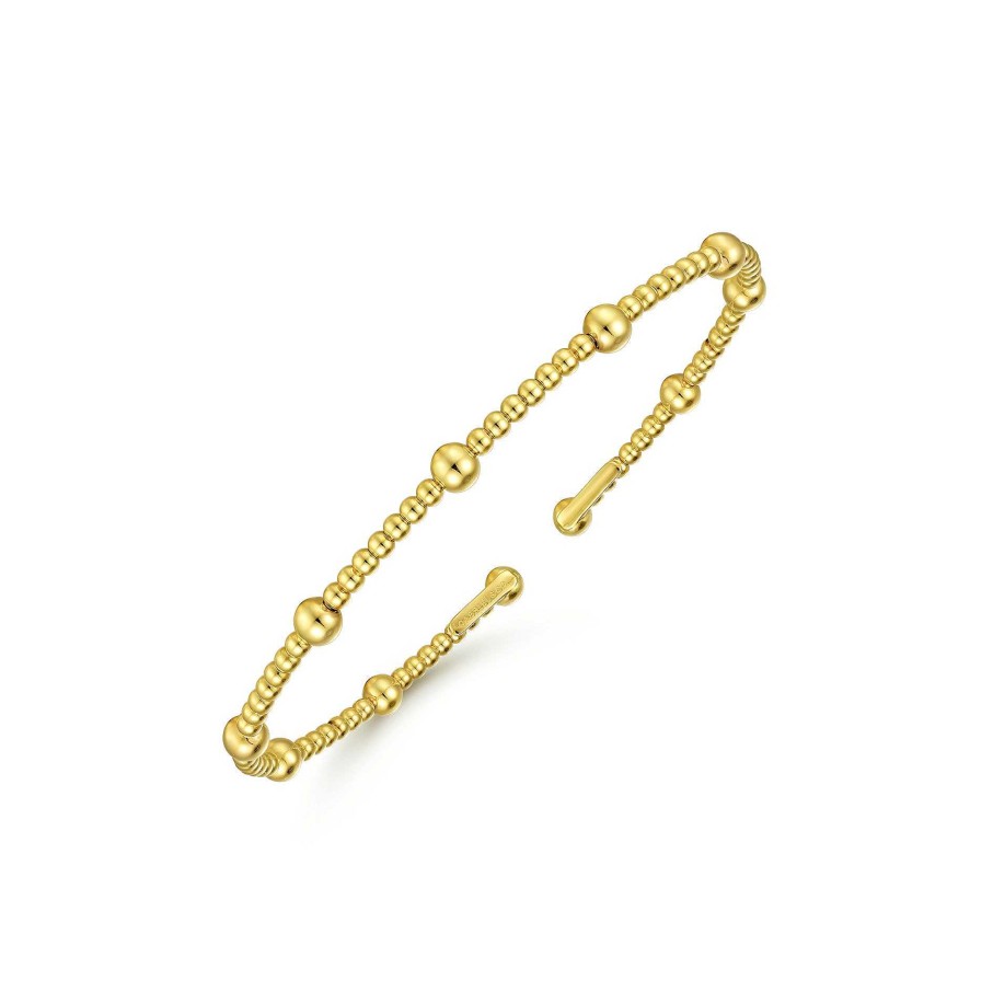 Bracelets & Bangles Gabriel & Co | Gabriel 14K Yellow Gold Bujukan Split Bangle