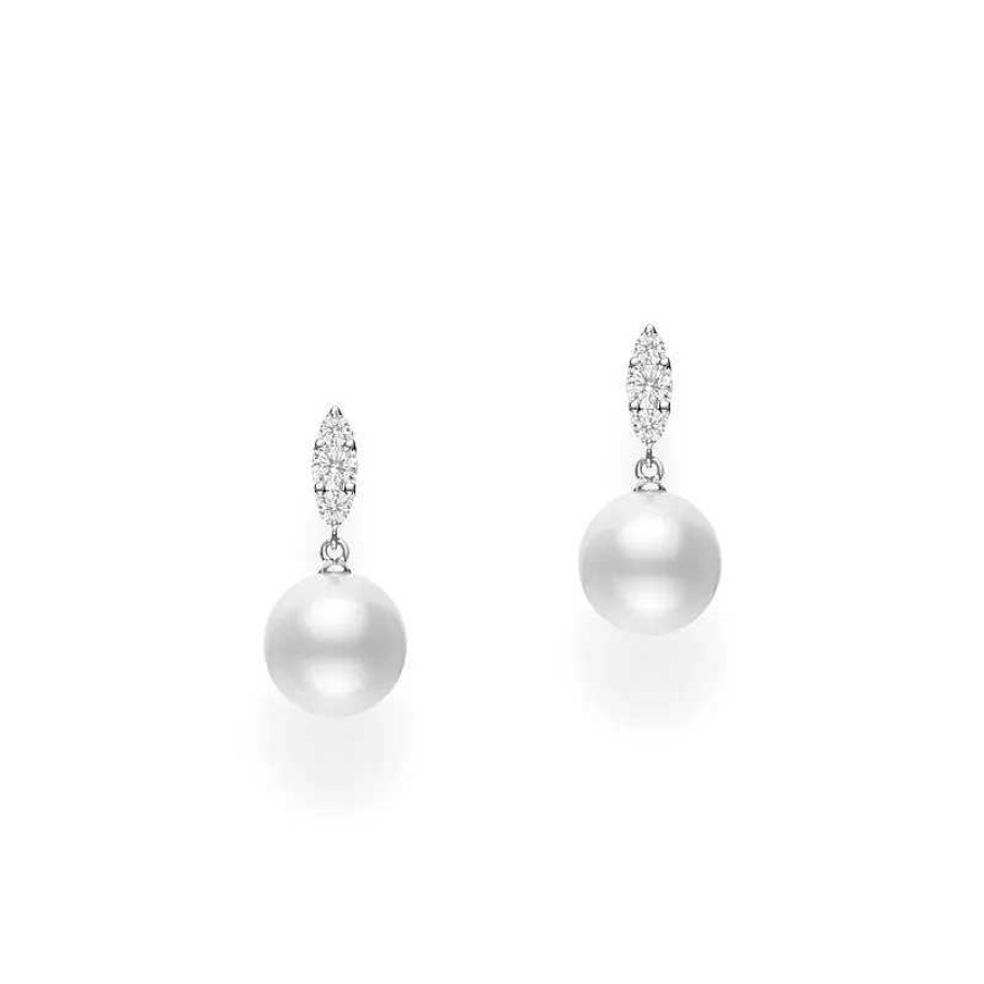 Earrings Mikimoto | Mikimoto Morning Dew White South Sea Cultured Pearl Earrings