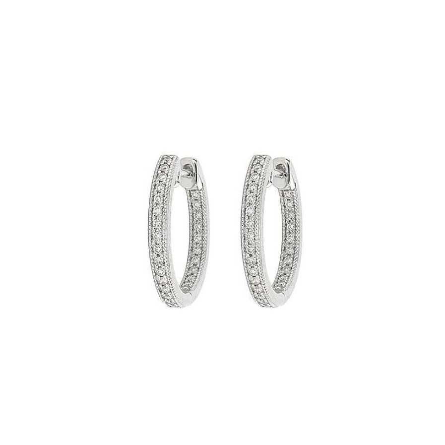 Earrings Jude Frances | Jude Frances Inside Outside Hoop Earrings