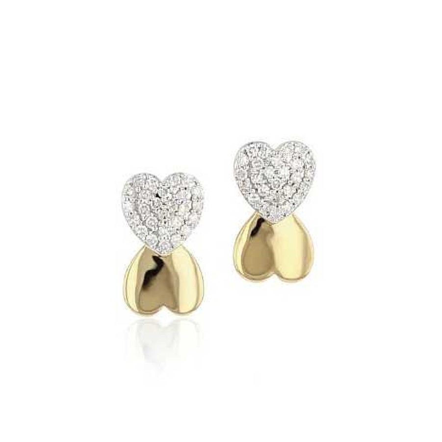 Earrings Phillips House | Phillips House Mini Double Heart Stud Earrings