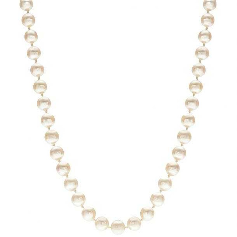 Necklaces & Pendants Bailey's Fine Jewelry | Akoya Cultured Pearl Strand In 14K Yellow Gold