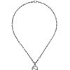 Necklaces & Pendants Gucci | Gucci Interlocking G Pendant Aged Silver Necklace